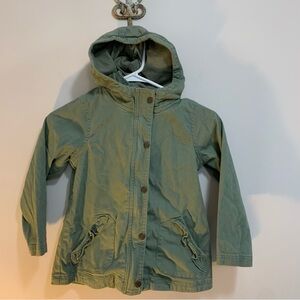 Okie Dokie Kids Olive Green Hooded Jacket Girls Size 5T medium weight